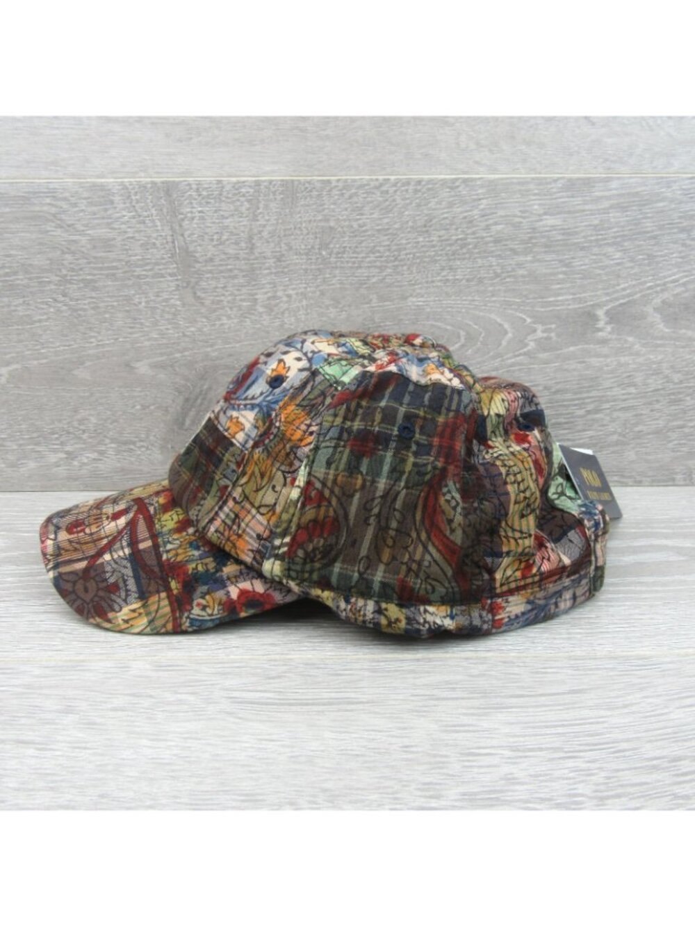 Polo Ralph Lauren Pony Logo Patchwork Madras Ball Cap Adjustable Strap NEW - Picture 6 of 16